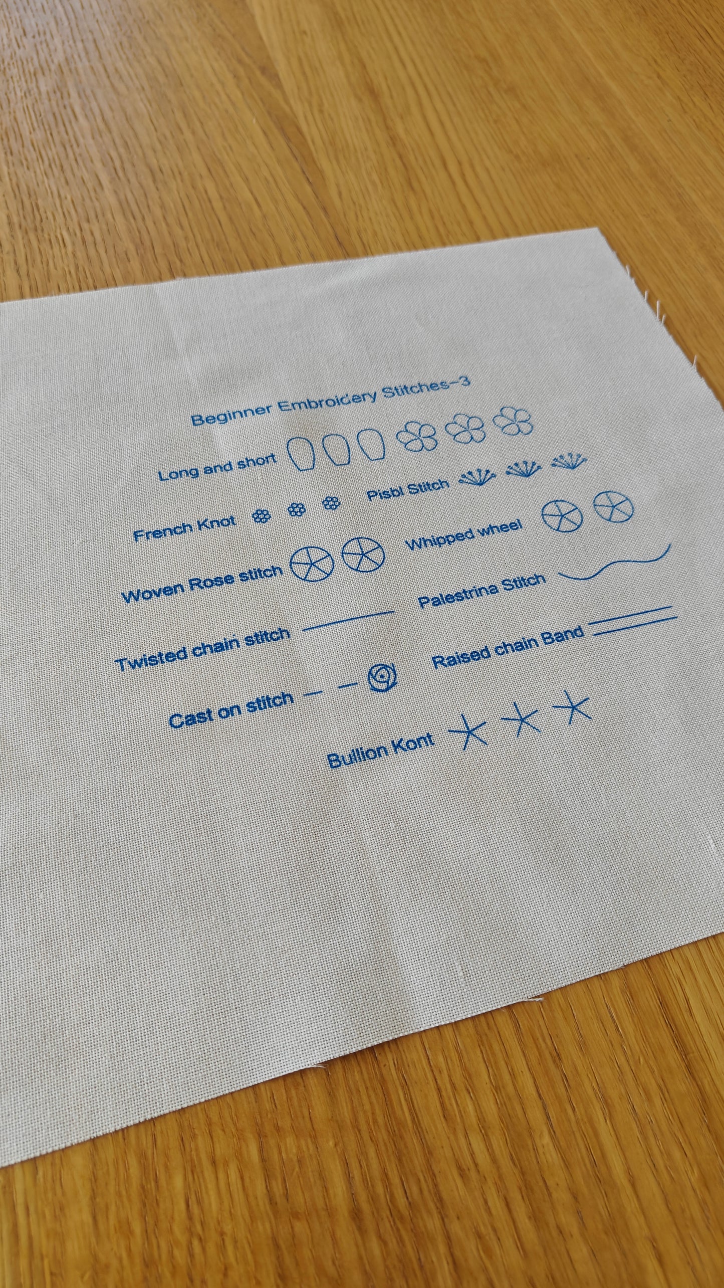 DIY Embroidery Stitch Practice Kit
