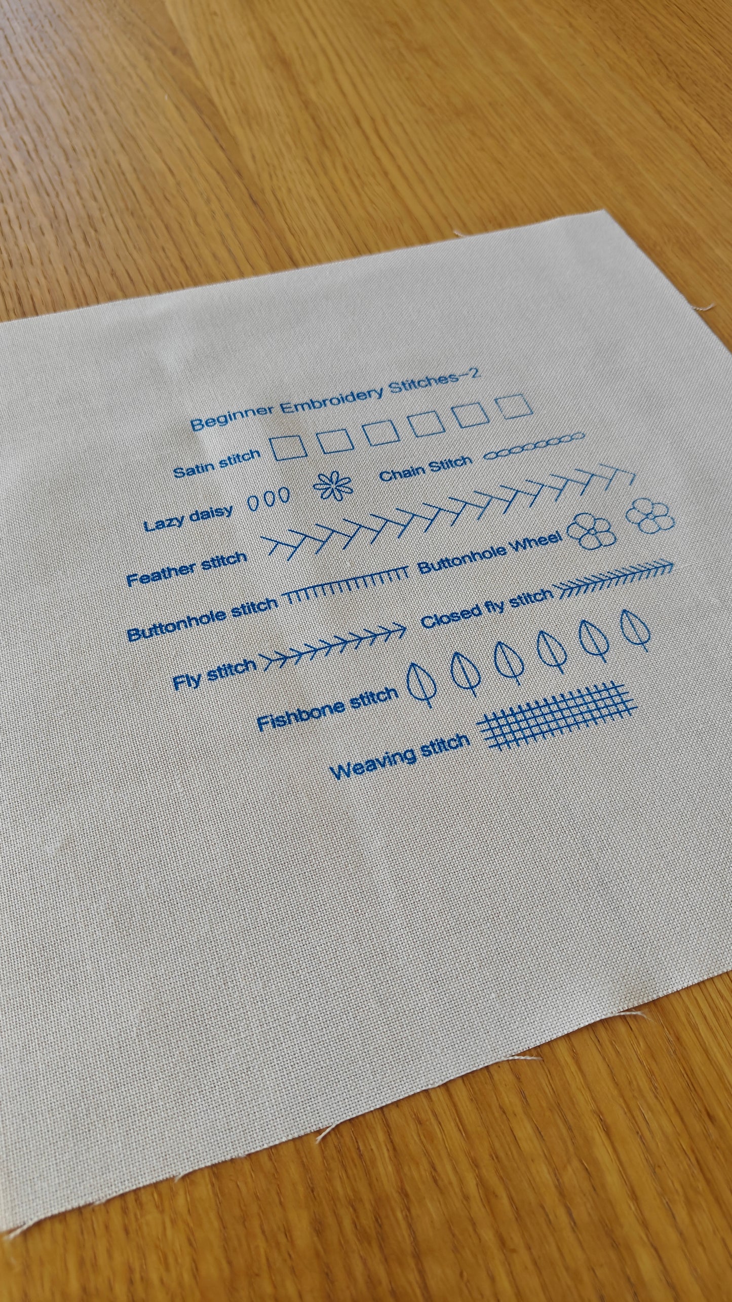 DIY Embroidery Stitch Practice Kit