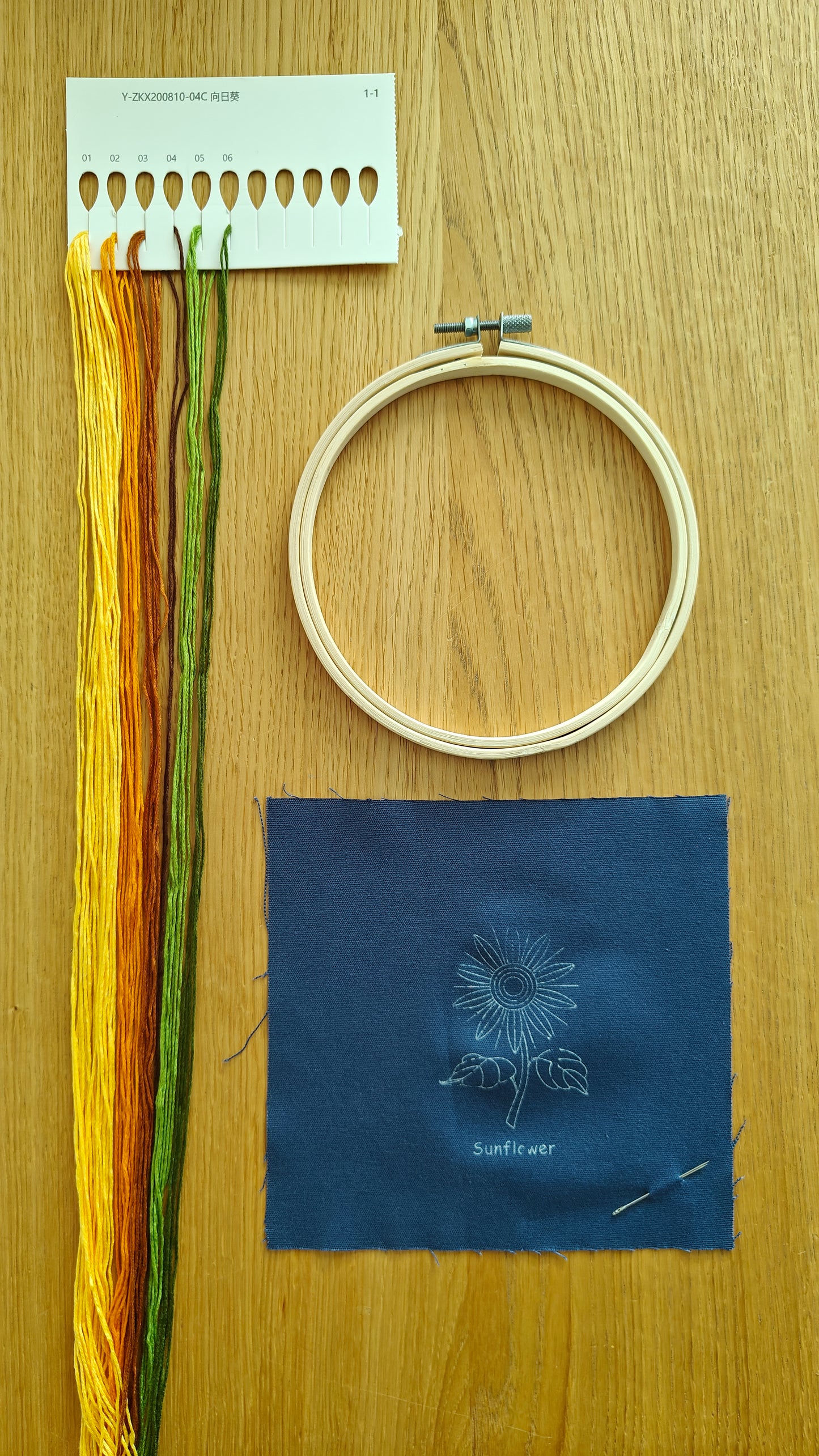 DIY Sunflower - Embroidery Kit