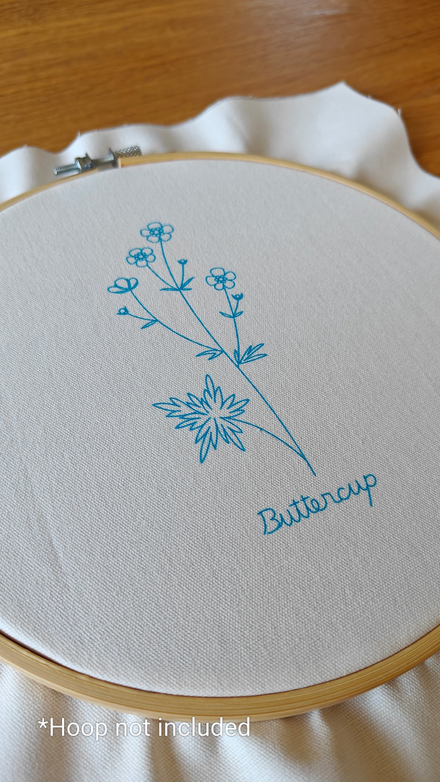 DIY Buttercup - Embroidery Kit (Without Hoop)