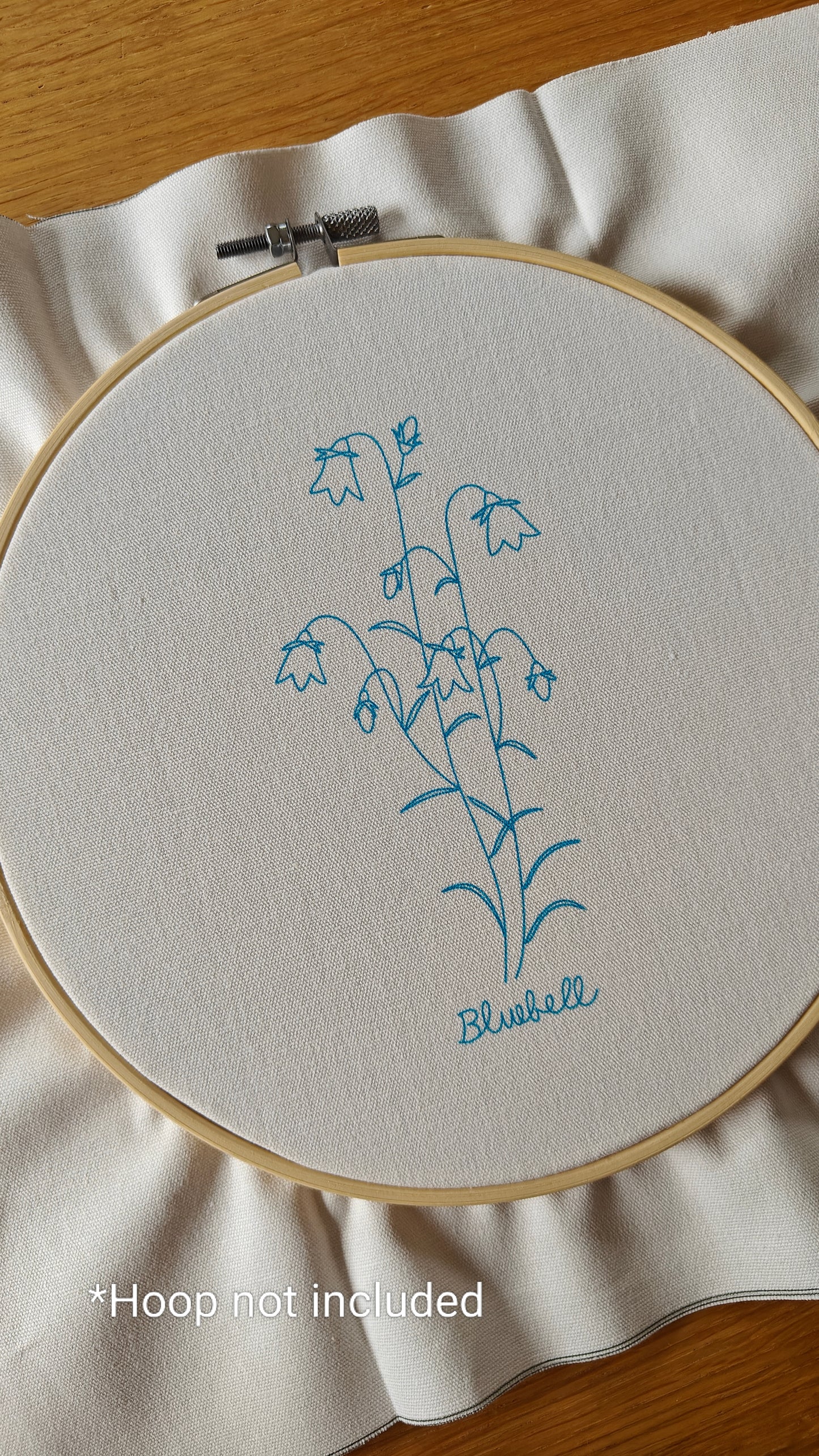DIY Bluebell - Embroidery Kit (Without Hoop)