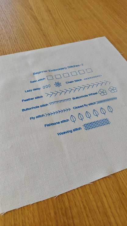 DIY Embroidery Stitch Practice Kit