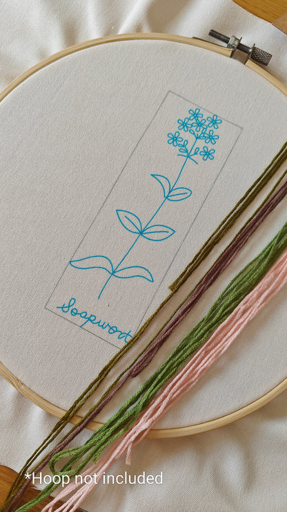 DIY Soapwort - Embroidery Kit (Without Hoop)