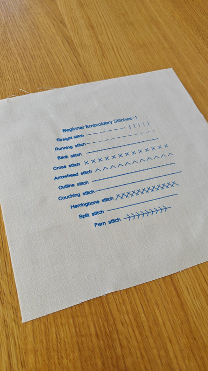 DIY Embroidery Stitch Practice Kit