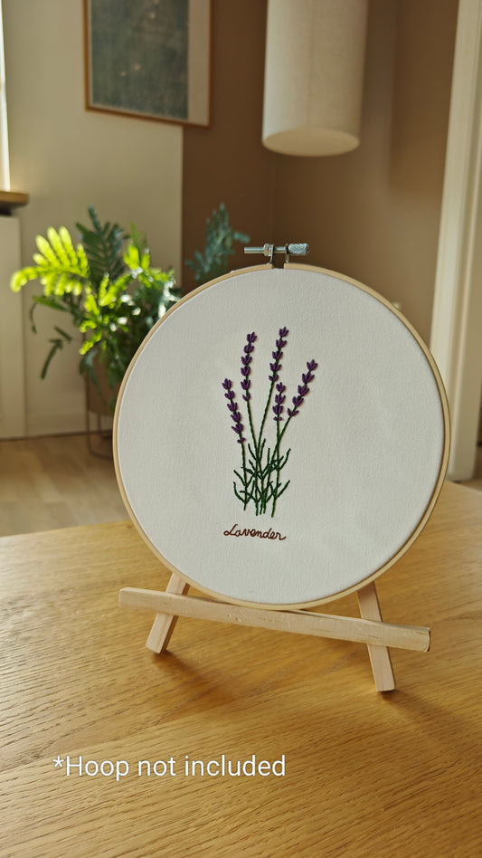 DIY Lavender - Embroidery Kit (Without Hoop)